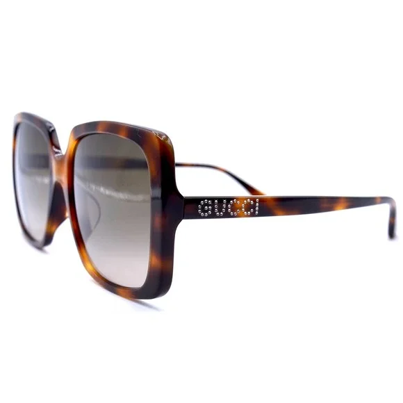 GUCCI GG0728SA 002 HAVANA BROWN GRADIENT AUTHENTIC SUNGLASSES - Picture 9 of 10